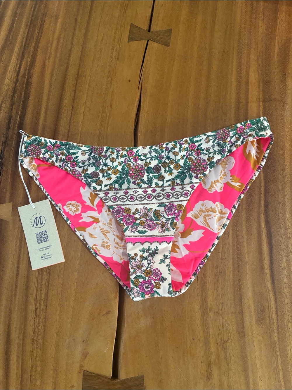 NWT Maaji Ornamental Vintage Rocks Sporty Bikini Bottoms